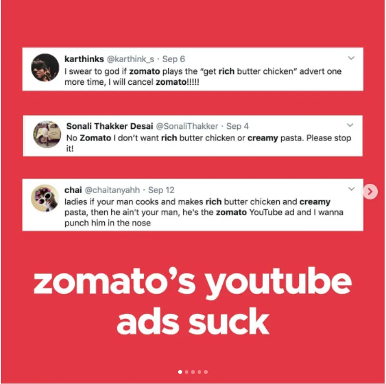 zomato ucg youtube ads suck