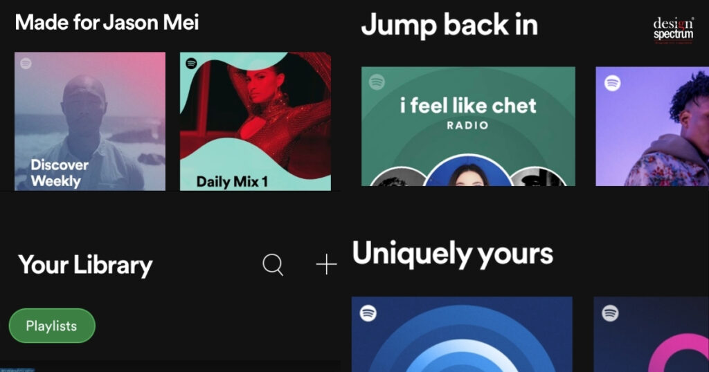 spotify personalisation ux