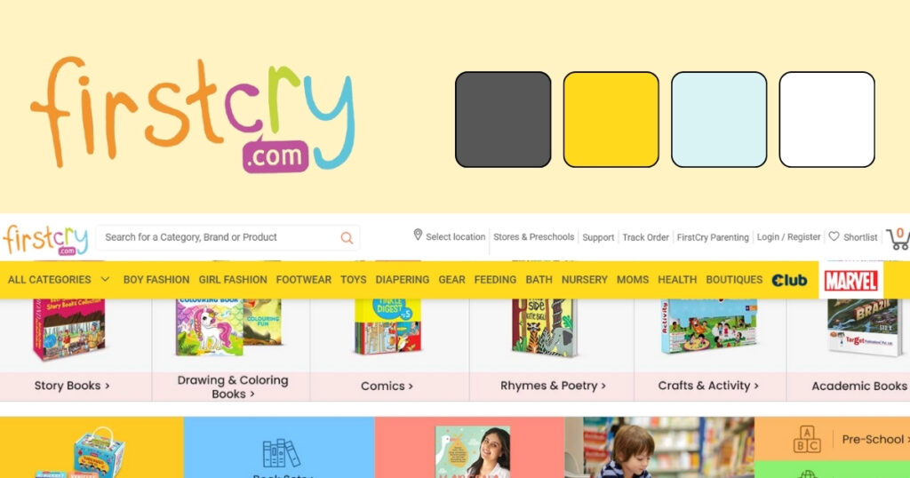 firstcry kids Brand identity 